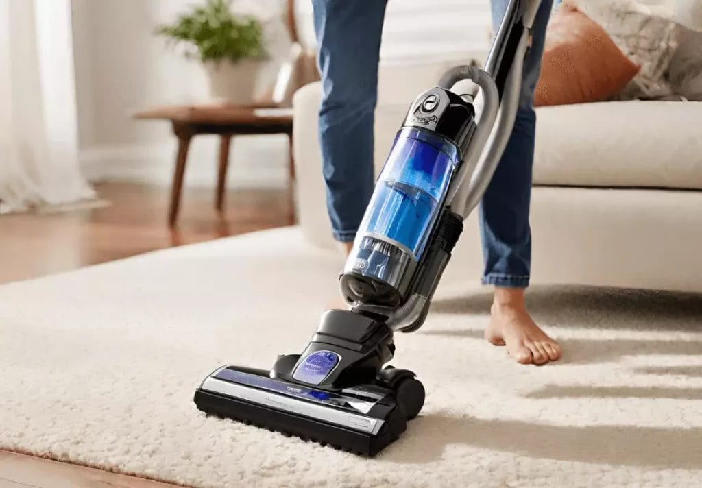 long battery life of energy-efficient upright vacuums